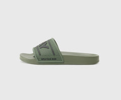 Replay Mens Total Up Slides In Military Green