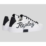 Replay Womens Polys W Write Sneakers In White/Black