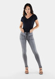 Freddy Womens Shaping Pant With Front Pocket J In Grey