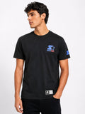 Starter Mens Core Logo T-Shirt In Black/Blue/Red