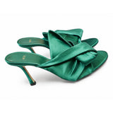 Nº21 Womens Bow High Heels Sandal In Green