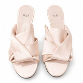 Nº21 Womens Bow High Heels Sandal In Powder Pink