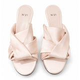Nº21 Womens Bow High Heels Sandal In Powder Pink