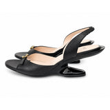 Nº21 Womens Crystal Emb Buckle Pip Toe Heel In Black