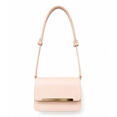 Nº21 Womens Edith Logo Plaque Mini Shoulder Bag In Nude