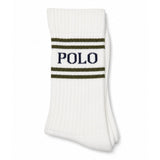Polo Mens Tennis Crew Socks In White