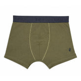 Polo Mens Plain Knite Boxer In Olive/Navy