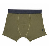 Polo Mens Plain Knite Boxer In Olive/Navy