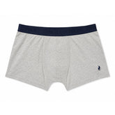 Polo Mens Plain Knite Boxer In Grey/Navy