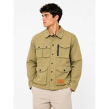Hybrid Premium Mens Mount Utility Jacket In Khaki