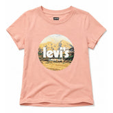 Levi's Girls Short Sleeves Poster Logo T-Shirt In Bridal Rose