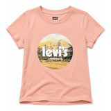 Levi's Girls Short Sleeves Poster Logo T-Shirt In Bridal Rose
