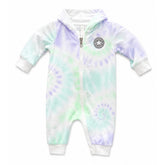 Converse Unisex Kids Hooded Coverall Romper In White Multi