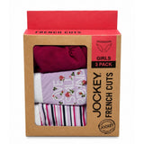 Jockey® Girls 3 Pack French Cut Bright Panties In Purple Multi
