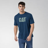 Caterpillar Mens Logo T-Shirt In Orion Blue