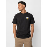 Caterpillar Mens Small Logo T-Shirt In Pitch Black