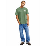 Quicksilver Mens Corp Logo Mini Short Sleeves In Green
