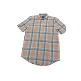 Polo Mens Check Short Sleeves Shirt In Blue Multi