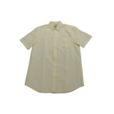 Polo Mens Classic Plain Oxford Short Sleeves Shirt In Yellow