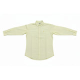 Polo Mens Long Sleeves Classic Plain Oxford Shirt In Yellow