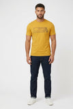 Ben Sherman Mens Way Of Life T-Shirt In Dijon/Navy