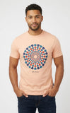 Ben Sherman Mens Plectrum Target T-Shirt In Coral Sand Multi