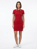 Ben Sherman Womens Briar Short Sleeves Polo Dress In Red