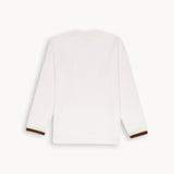 Tshepo Jeans Flag Cuff Ls T-Shirt Monarch White