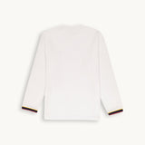 Tshepo Jeans Flag Cuff Ls T-Shirt Monarch White