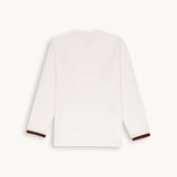 Tshepo Jeans Flag Cuff Ls T-Shirt Monarch White