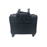 Work Mate Nylon Laptop Trolley Spinner Case In Black
