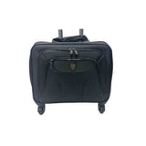 Work Mate Nylon Laptop Trolley Spinner Case In Black