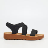 Butterfly Feet Ladies Xara 6 Black Sandals