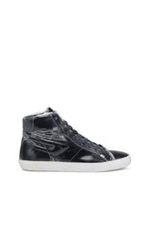 Diesel Mens S-Leroji Mid Sneakers In Black