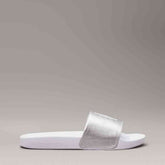 Calvin Klein Womens Cream Ftw Ny Pearl Slides