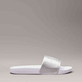 Calvin Klein Womens Cream Ftw Ny Pearl Slides