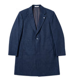 Owen Mens Casual Coat In Navy