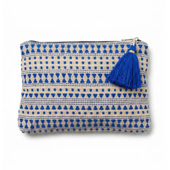 Stella Morgan Small Make Up Clutch Bag In Blue