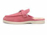 Zerga Womens Charm Mule Shoes In Rose Pink