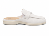 Zerga Womens Charm Mule Shoes In White