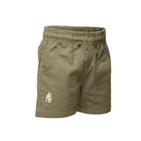 Boerboel Boys Shirt & Short Set in Olive & Stone