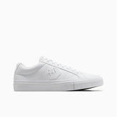 Converse Mens Casual Ox Faux Leather Shoes In White