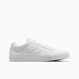 Converse Mens Casual Ox Faux Leather Shoes In White