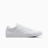 Converse Mens Casual Ox Faux Leather Shoes In White