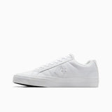 Converse Mens Casual Ox Faux Leather Shoes In White