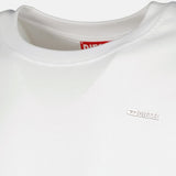 Diesel Mens T-Ajust-Met Regular T-Shirt In White