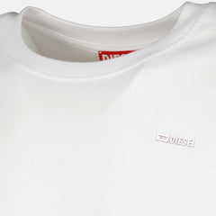 Diesel Mens T-Ajust-Met Regular T-Shirt In White