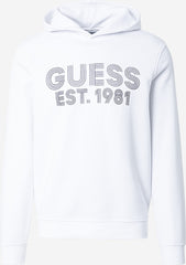 Guess Mens Beau Cn White Sweatshirt