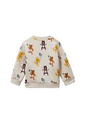 Ben Sherman Boys Forest Friend Crew Sweatshirt In Beige
