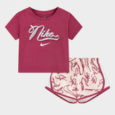 Nike Girls Essential Tempo 2 Piece Set In Coral